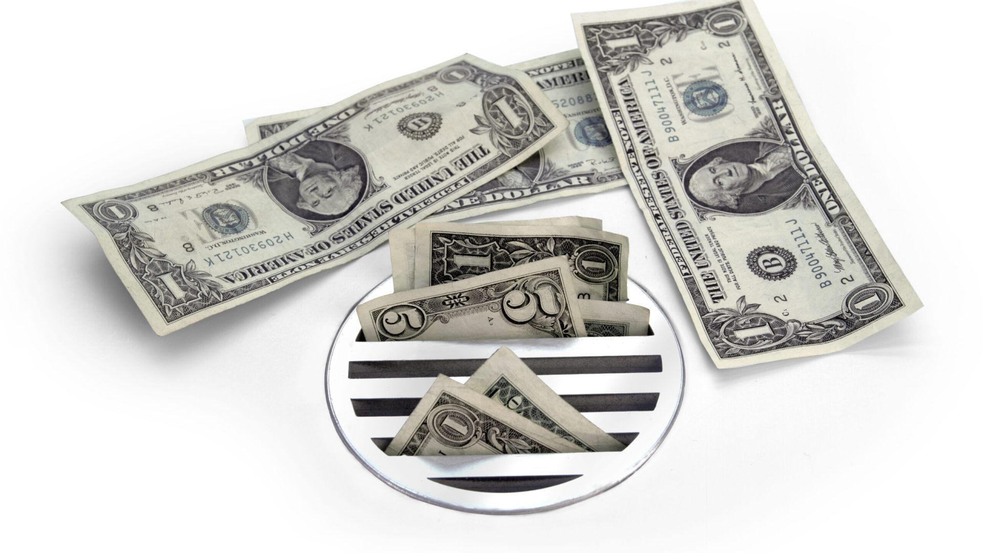 Cash down the drain.