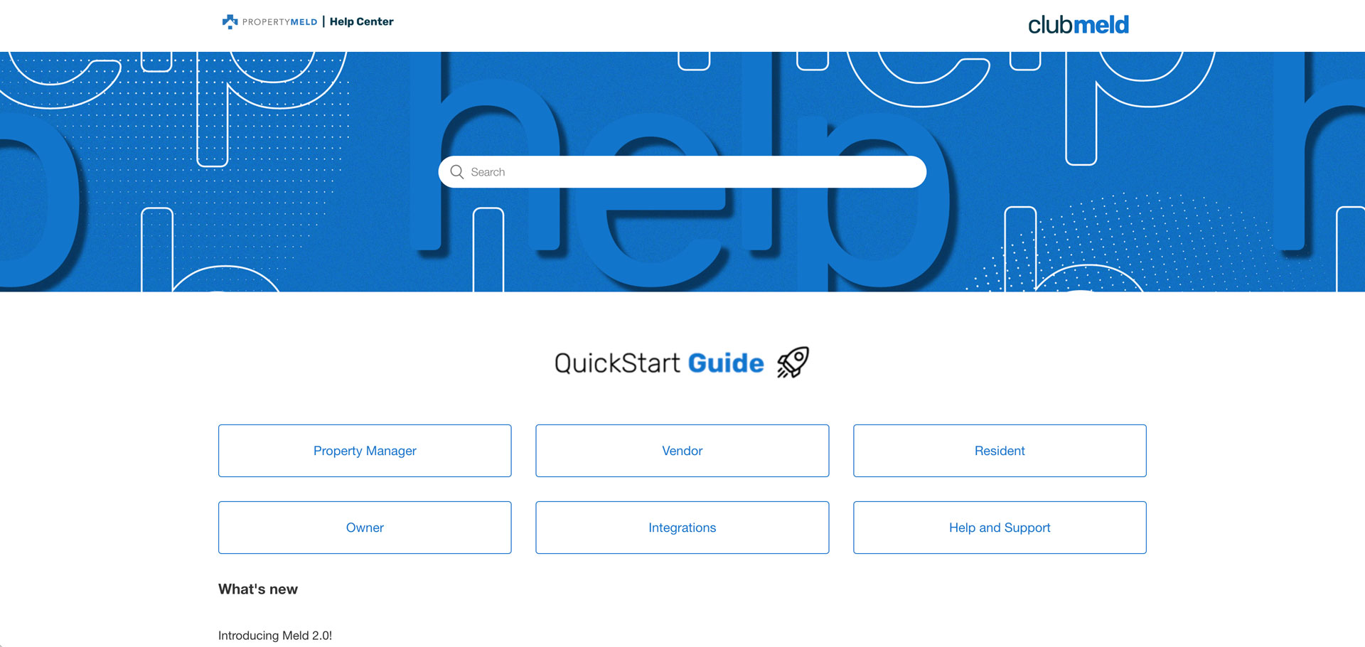 Property Meld help center
